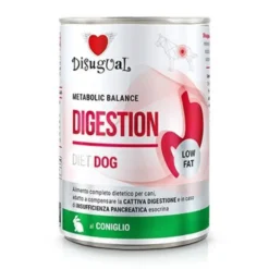 Disugual Diet Digestion Low Fat de Conejo para Perros
