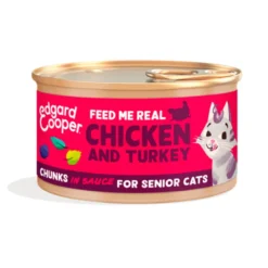 Edgard & Cooper Chunks Pavo y Pollo para Gatos 85g