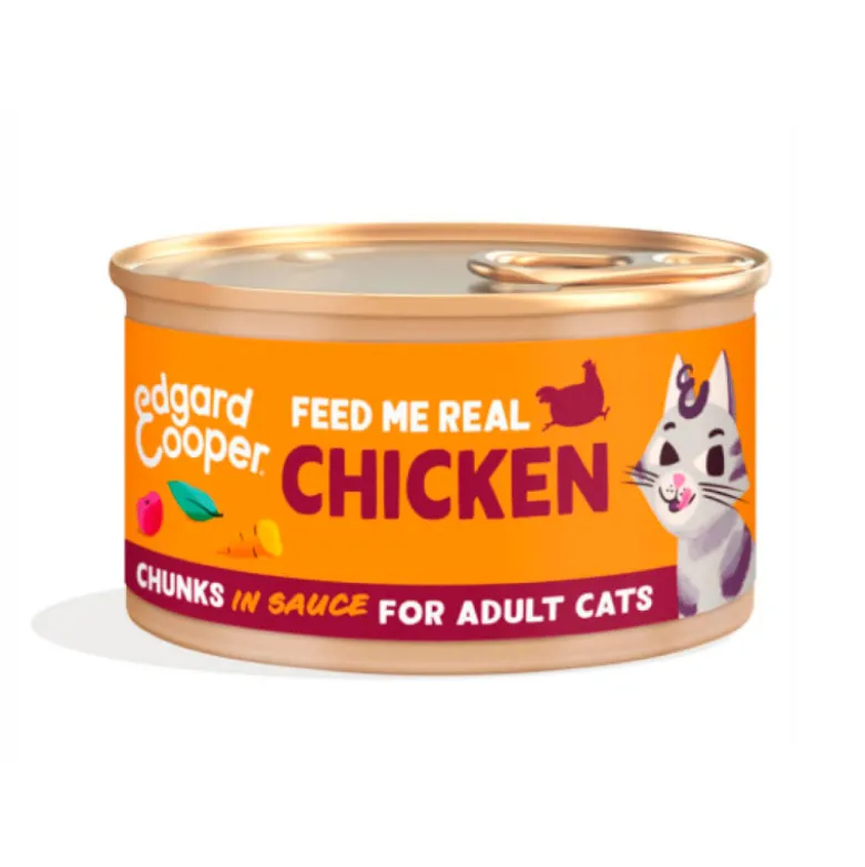 Edgard & Cooper Chunks Pollo para Gatos 85g