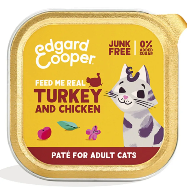Edgard Cooper Gato Adulto Pavo y Pollo 85g