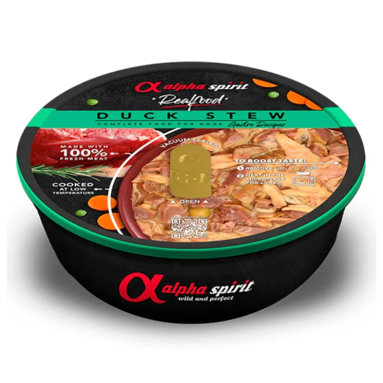 Estofado Alpha Spirit Realfood de Pato para Perros