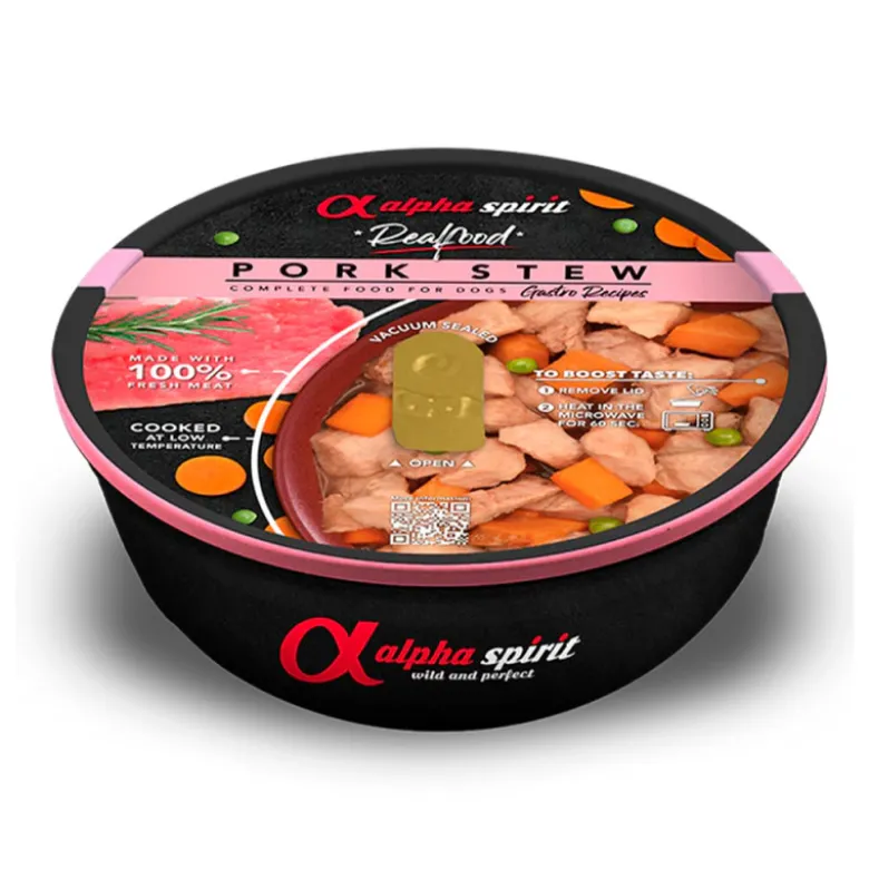 Estofado Alpha Spirit Realfood de Cerdo para Perros