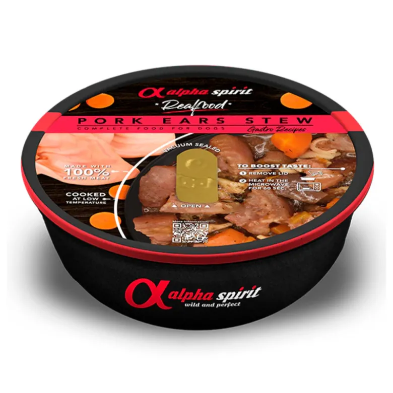Estofado Alpha Spirit Realfood de Oreja de Cerdo para Perros