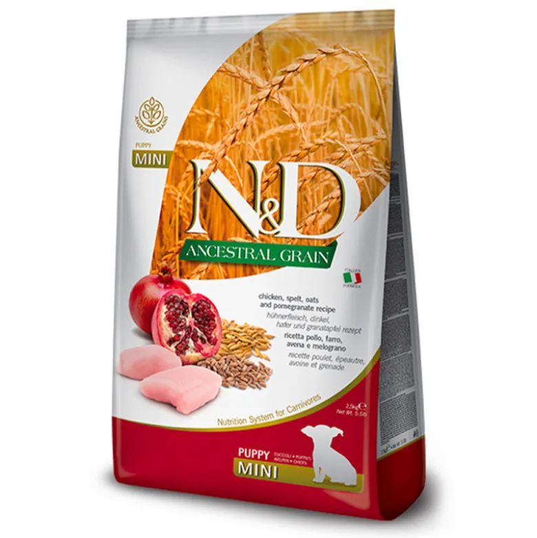Farmina N&D Ancestral Grain Pollo Mini Puppy para Perros