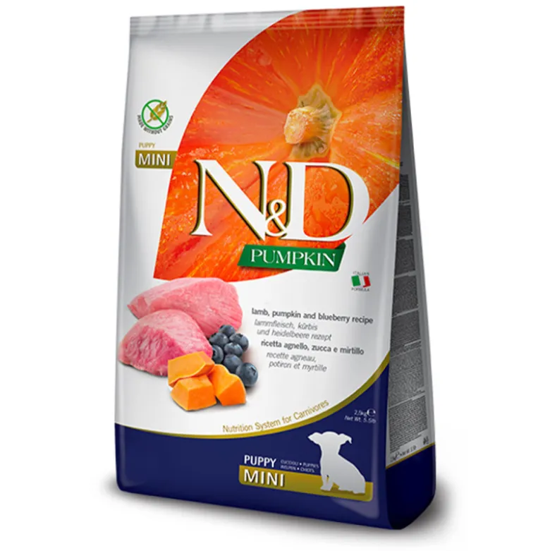Farmina N&D Pumpkin Cordero Mini Puppy para Perros
