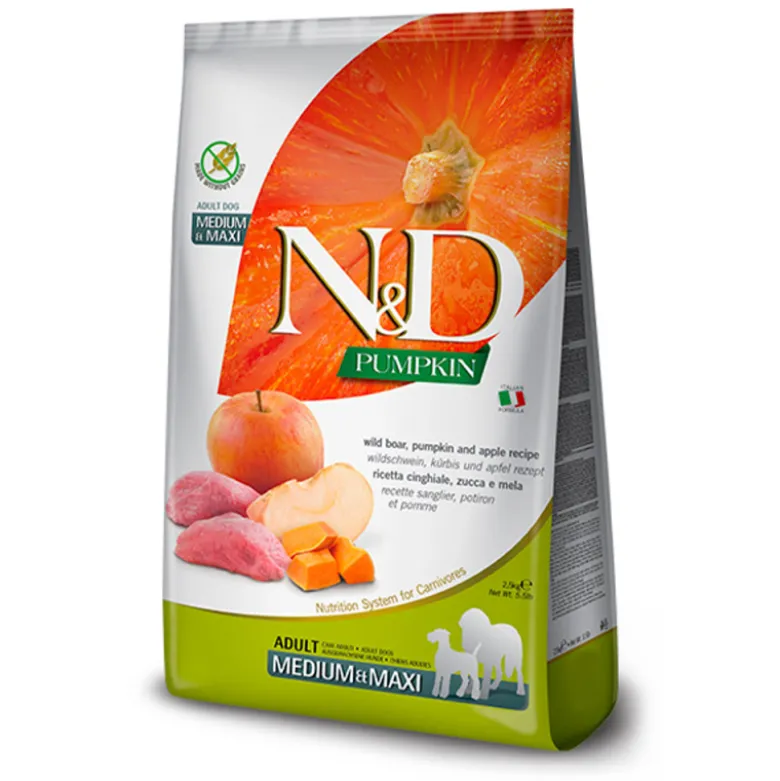 Farmina N&D Pumpkin Jabalí Medium/Maxi para Perros