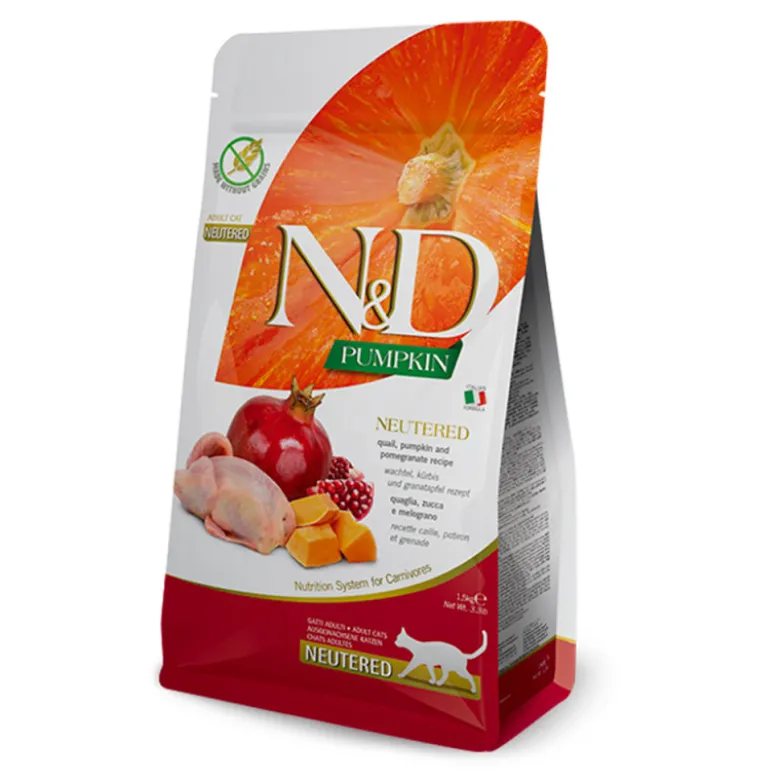 Farmina N&D Pumpkin Neutered Codorniz para Gatos