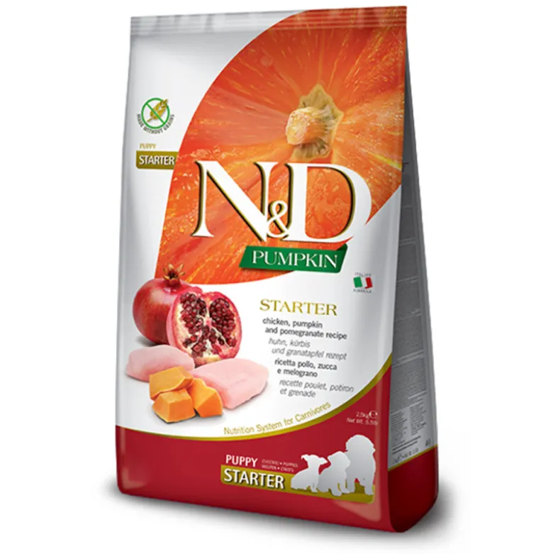 Farmina N&D Pumpkin Pollo Starter Puppy para Perros
