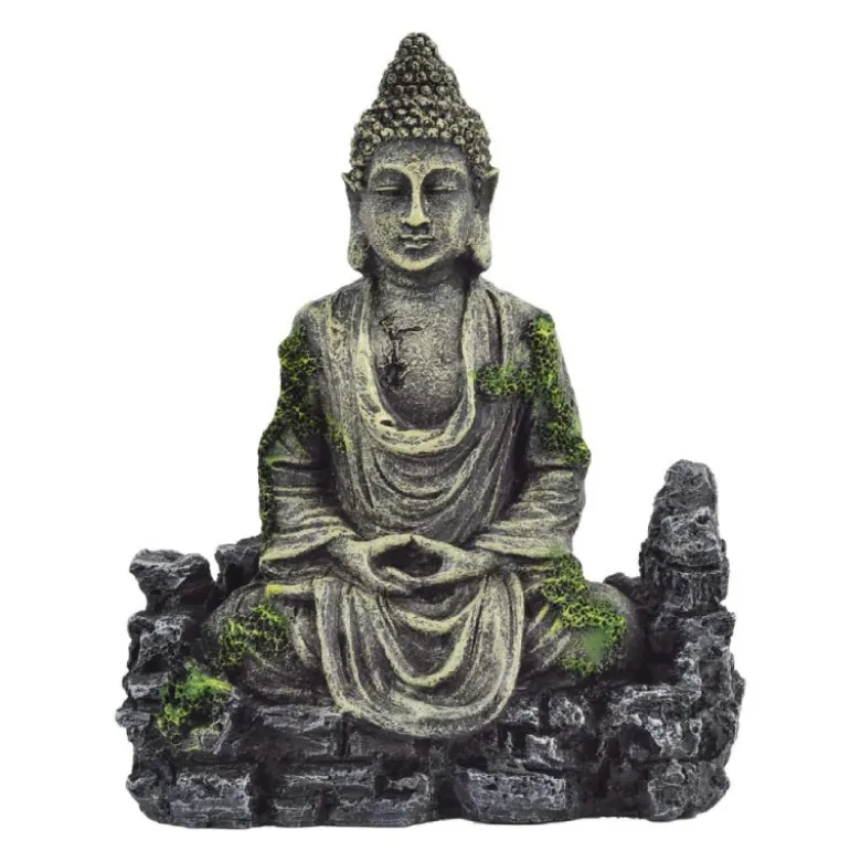 Figura de Buda en Resina para Decoración de Acuarios