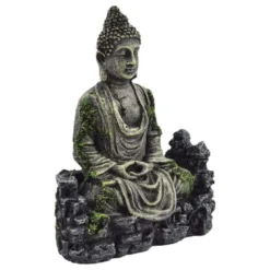 Figura de Buda en Resina para Decoración de Acuarios