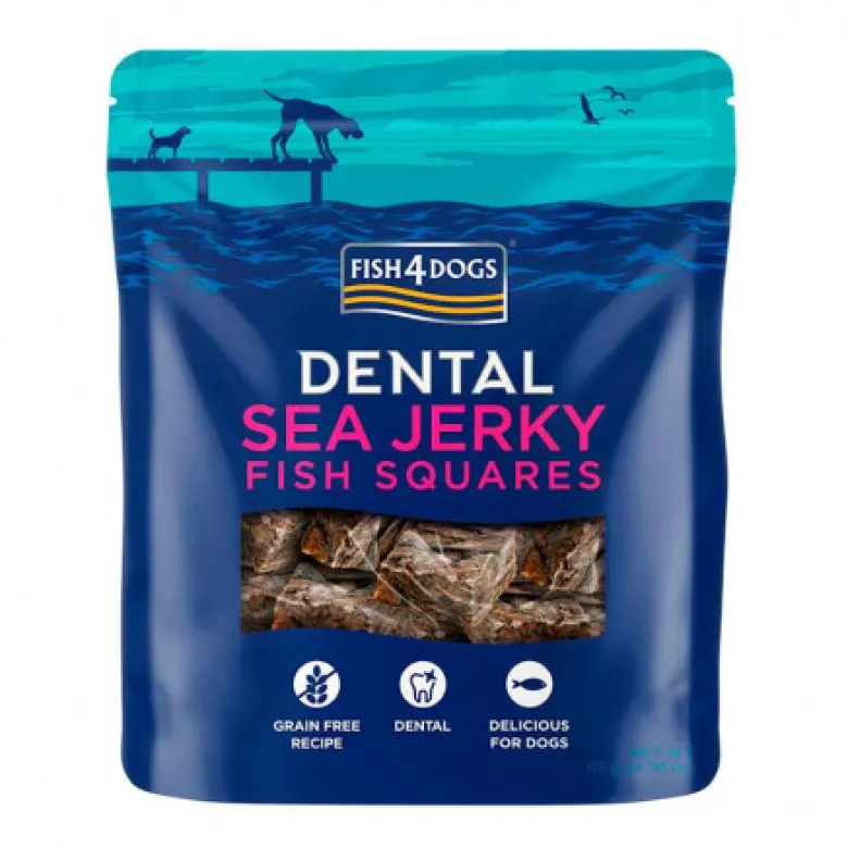 Fish4Dogs Sea Jerky Squares Piel De Pescado Para Perros