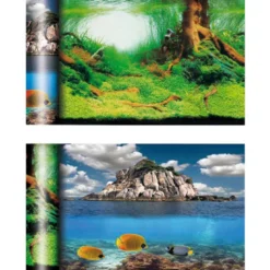 Fondo Acuario Doble Temática Árbol / Islote x Metro