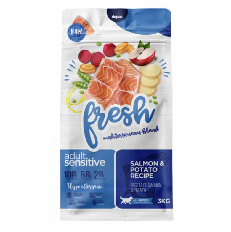 Fresh Mediterranean Blend Salmón y Patata Sensitive Adult para Perros