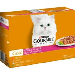 Friskies Gourmet Gold Doble Placer Surtidos 4 sabores 12 Latas 85g