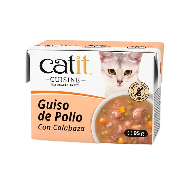 Guiso Catit Cuisine de Pollo con Calabaza para Gatos