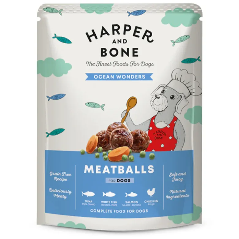 Harper & Bone Albondigas Ocean Wonders para Perros 300g
