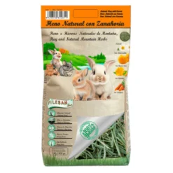 Heno Natural Pilesan con Zanahoria para Roedores y Conejos