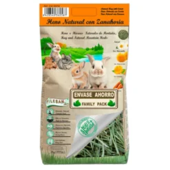 Heno Natural Pilesan con Zanahoria para Roedores y Conejos