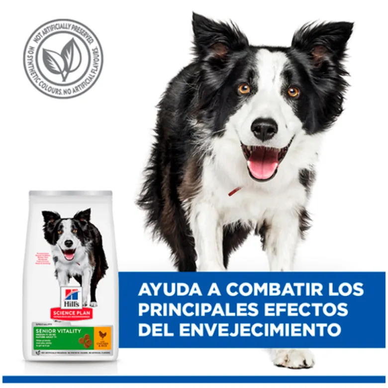 Hills Canine Adult Senior Vitality Mature 7+ Razas Medianas