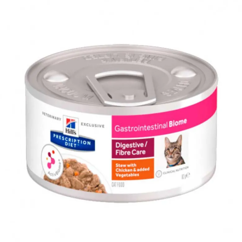 Hills Prescription Diet Feline Gastrointestinal Biome Pollo con Verdura Lata 82g