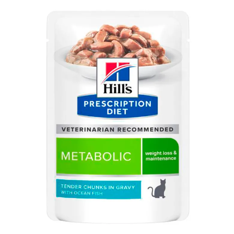 Hill's Prescription Diet Feline Metabolic Pescado Océano Sobre 85g