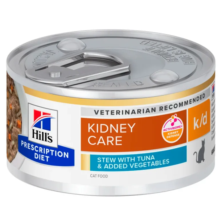 Hill's Prescription Diet k/d Atún y Verduras Lata 82g para Gatos