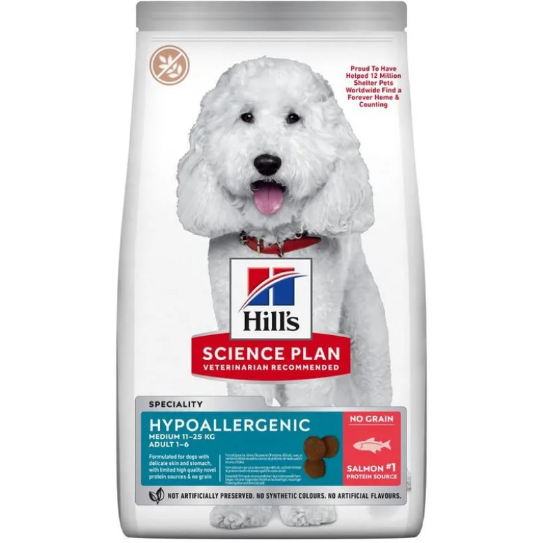 Hill's Science Plan Canine Adult Hypoallergenic Medium Salmón y Atún