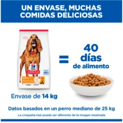 Hills Science Plan Canine Mature Medium Light con pollo