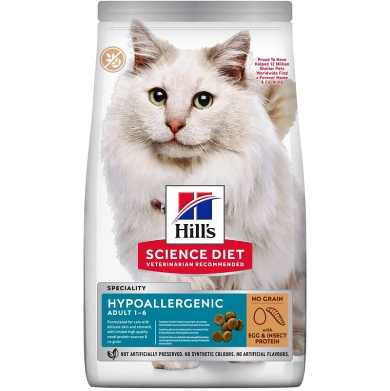 Hill's Science Plan Feline Adult Hypoallergenic Huevo e Insectos