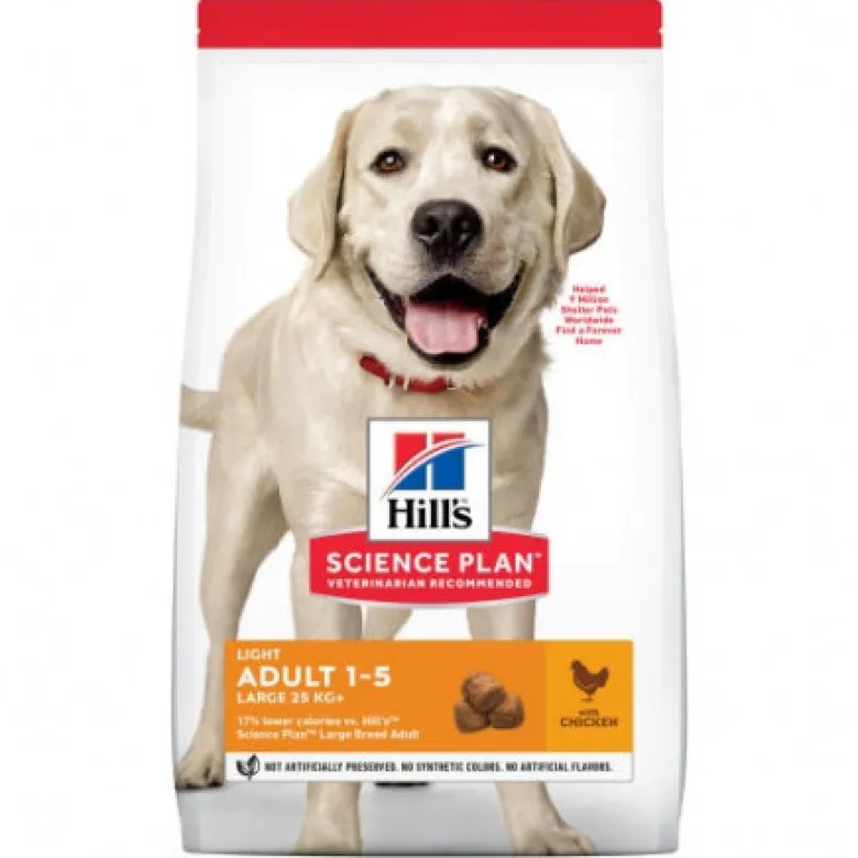 Hill's Science Plan Razas Grandes Adulto Light con Pollo