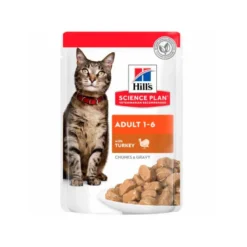 Hills Science Plan Tiernos Bocados de Pavo en Salsa Para Gatos Adultos 85gr