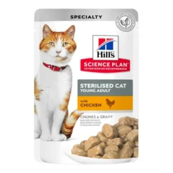 Hills Science Plan Tiernos bocados de Gatos Esterilizados Pollo