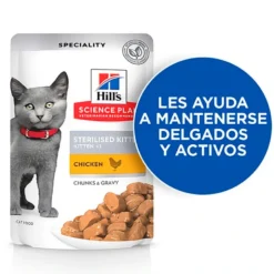 Hill’s Science Plan Tiernos Bocados de Pollo para Gatitos Esterilizados