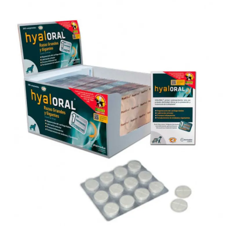 HYALORAL Razas Grandes Y Gigantes (360 Comprimidos)
