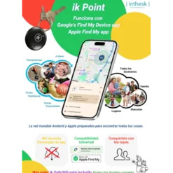 Ik Point Chapa Localizador GPS para Mascotas
