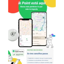 Ik Point Kit Chapa Localizador GPS + Collar para Mascotas