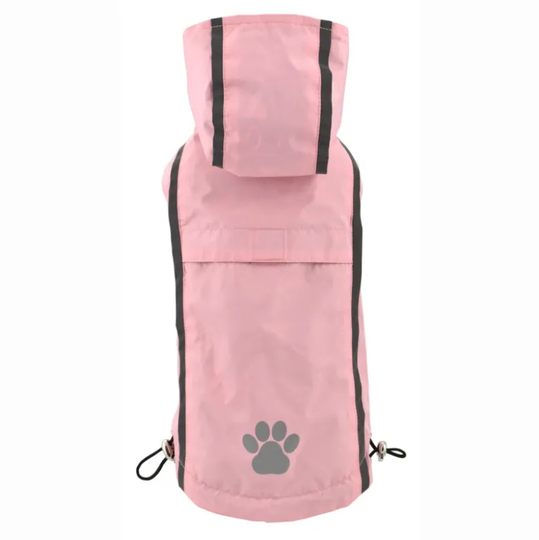 Impermeable Reversible Rosa Love para Perros