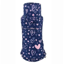 Impermeable Reversible Rosa Love para Perros