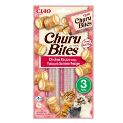Inaba Churu Bites Wraps de Pollo y Atún con Salmón para Gatos
