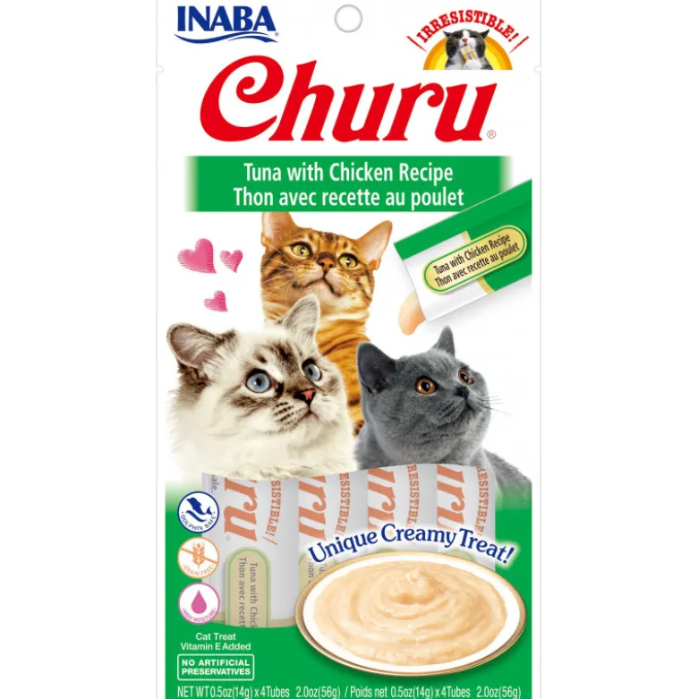 Inaba Churu Puré de Pollo y Atún para Gatos