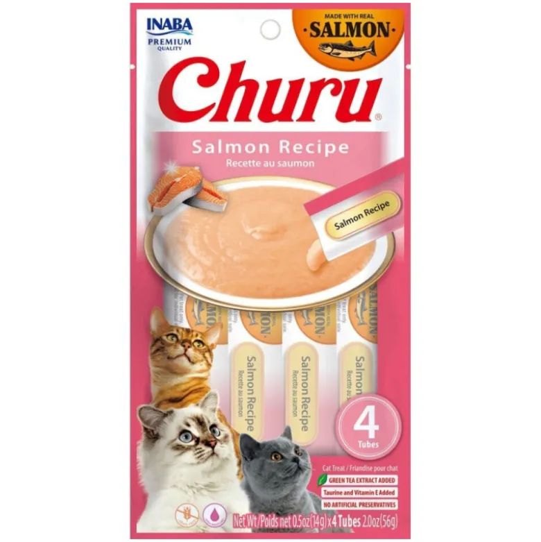 Inaba Churu Receta de Salmón para Gatos Adultos