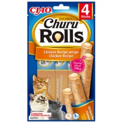 Inaba Churu Rolls Wraps de Pollo con Relleno de Pollo para Gatos