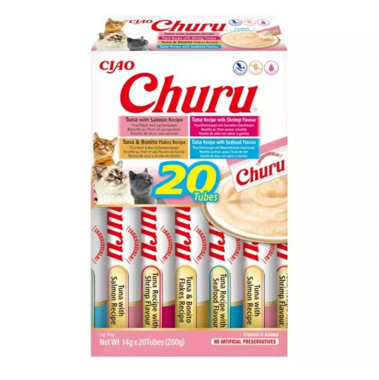 Inaba Churu Variedades de Marisco para Gatos