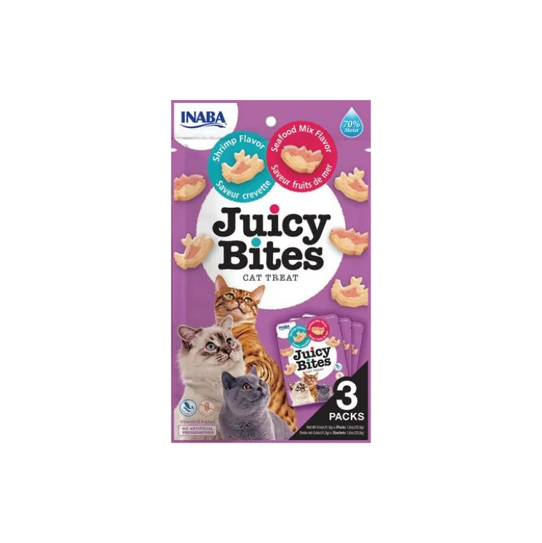 Inaba Snack Churu Juicy Bites con Gambas para Gatos
