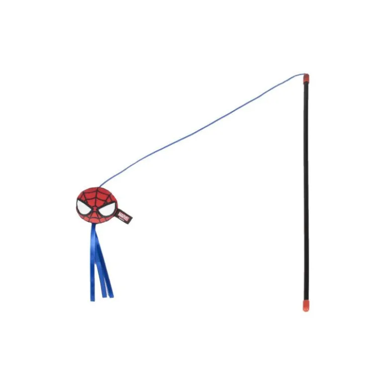 Juguete Caña Spiderman Para Gatos