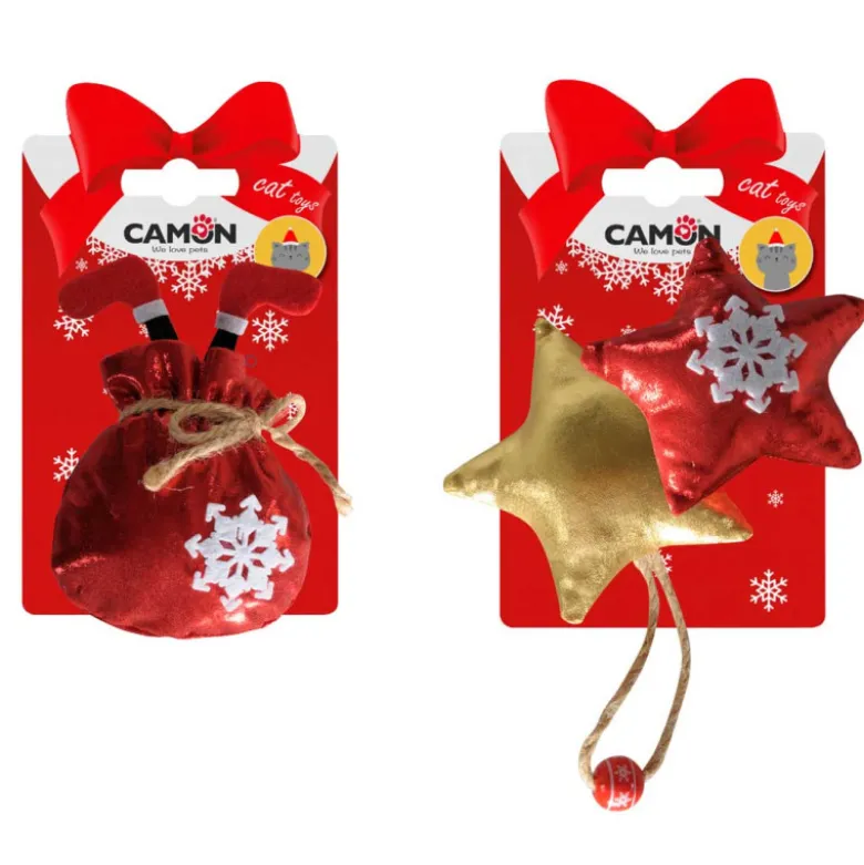Juguete Saquito/Estrella Navideño para Gatos