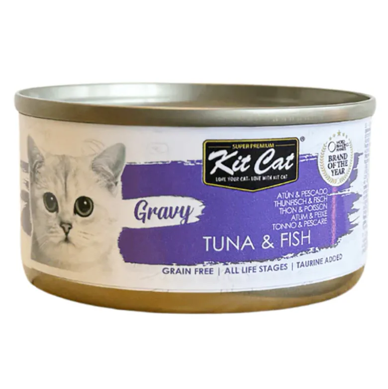 Kit Cat Atún y Pescado en Salsa para Gatos Lata 70g