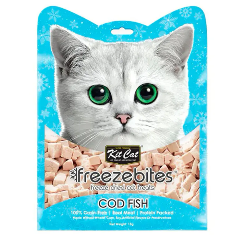 Kit Cat FreezeBites Bacalao Snack para Gatos