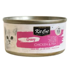 Kit Cat Pollo y Pescado en Salsa para Gatos Lata 70g