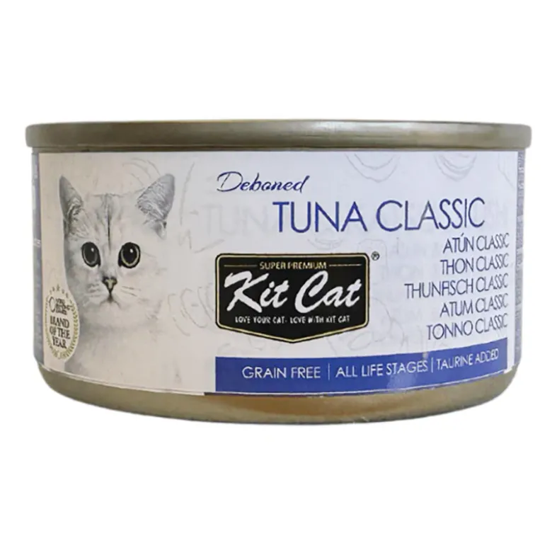 Kit Cat Toppers Atún Classic en Gelatina para Gatos Lata 80g